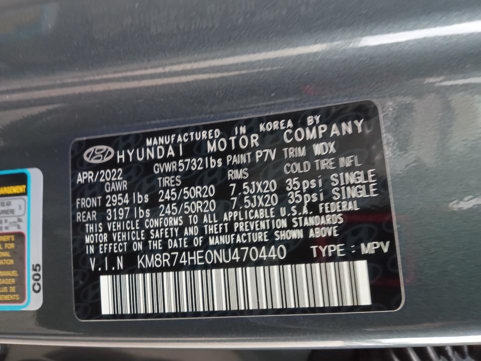 2022 Hyundai PALISADE Calligraphy