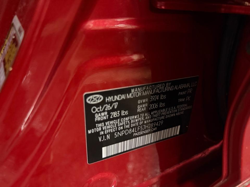 2018 Hyundai ELANTRA Value Edition
