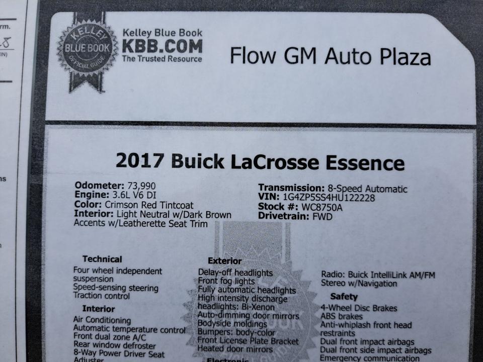 2017 Buick LaCrosse Essence