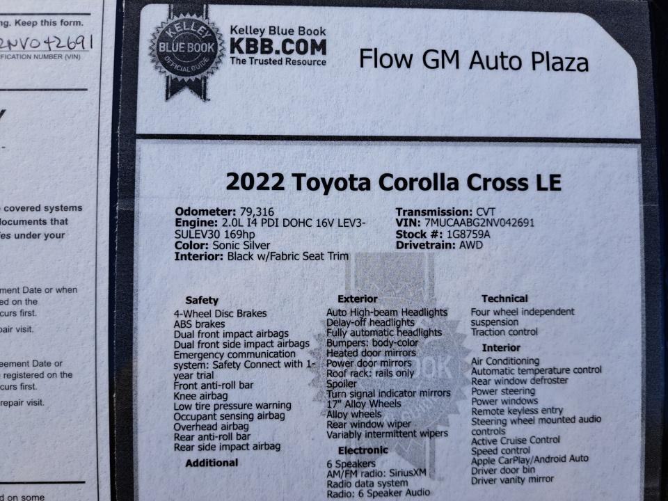 2022 Toyota Corolla Cross LE