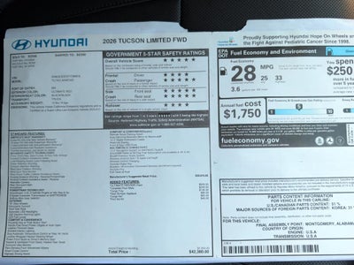 2026 Hyundai TUCSON Limited