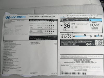 2026 Hyundai SANTA FE HYBRID SE