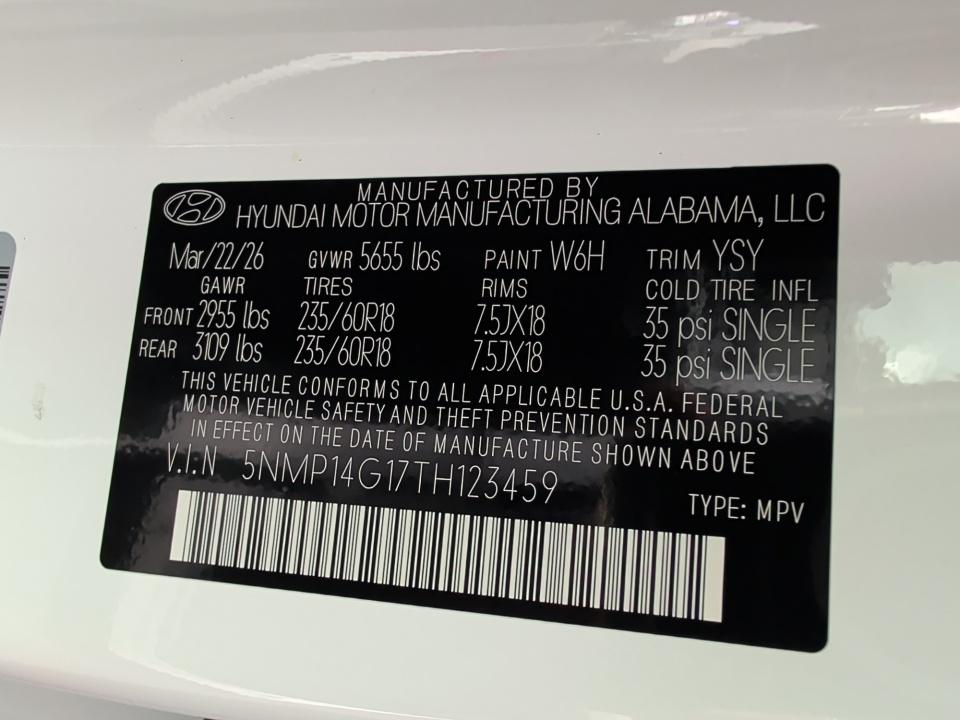 2026 Hyundai SANTA FE HYBRID SE