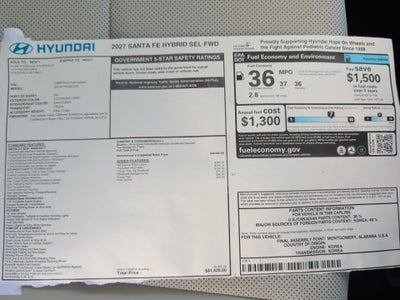 2027 Hyundai SANTA FE HYBRID SEL
