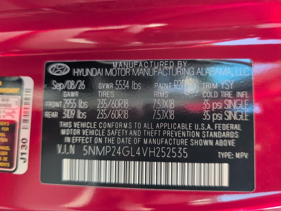2027 Hyundai SANTA FE SEL