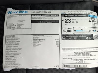 2027 Hyundai SANTA FE SEL