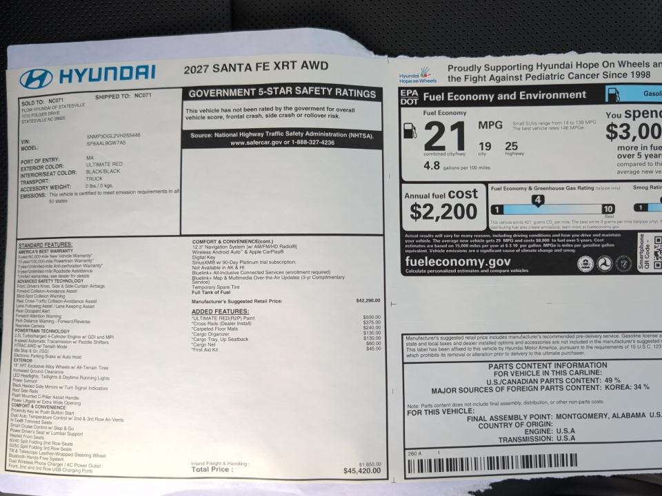 2027 Hyundai SANTA FE XRT