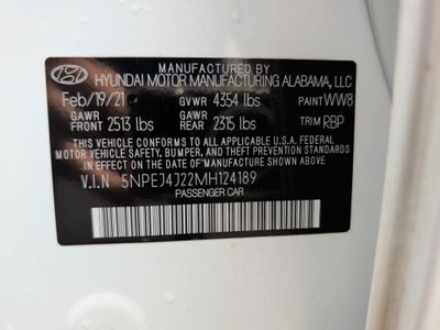 2021 Hyundai SONATA SEL Plus