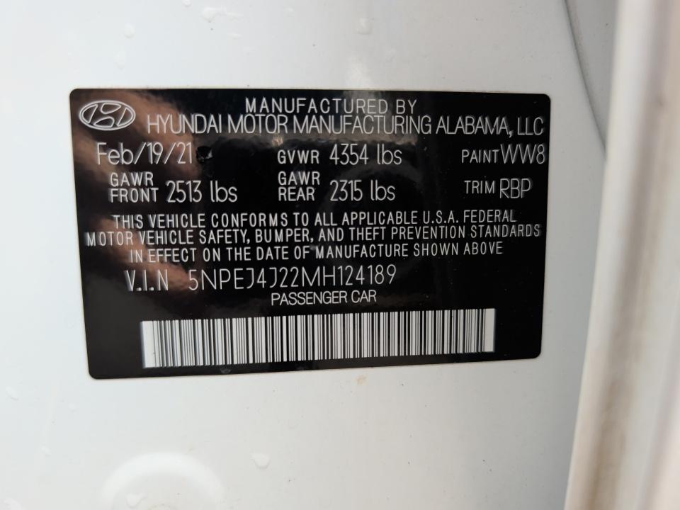 2021 Hyundai SONATA SEL Plus