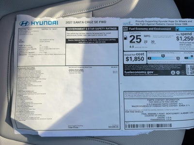 2027 Hyundai SANTA CRUZ SE