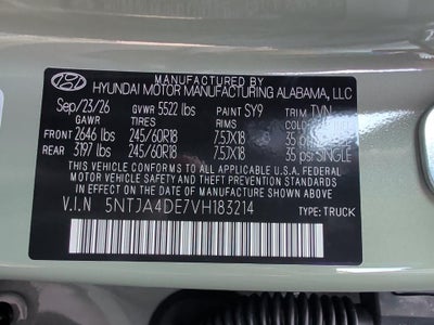 2027 Hyundai SANTA CRUZ SE