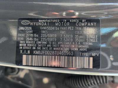 2026 Hyundai TUCSON PLUG-IN HYBRID Limited