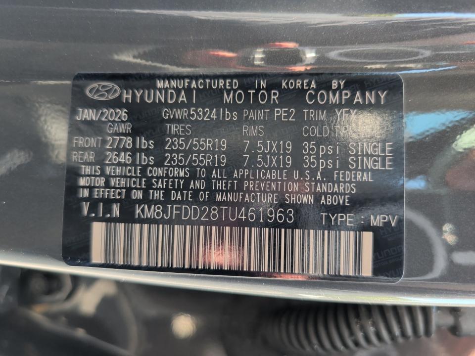 2026 Hyundai TUCSON PLUG-IN HYBRID Limited