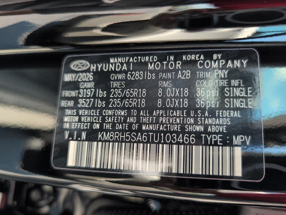 2026 Hyundai PALISADE HEV Blue SEL Premium 8P