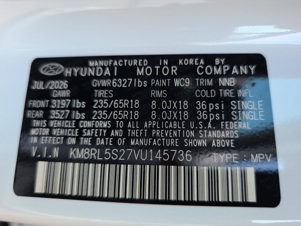 2027 Hyundai PALISADE SEL 7P