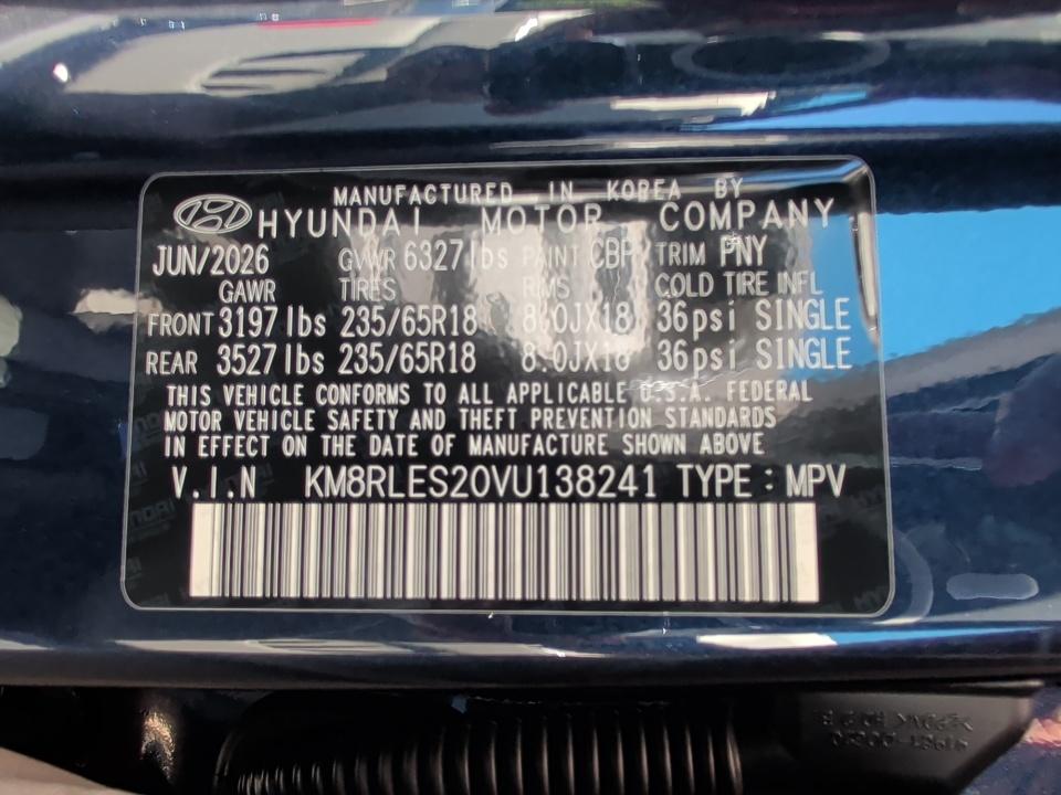2027 Hyundai PALISADE SEL 8P