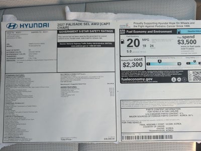 2027 Hyundai PALISADE SEL 7P