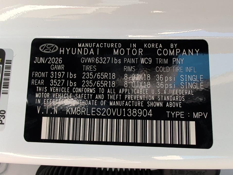 2027 Hyundai PALISADE SEL 7P