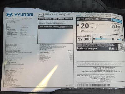 2027 Hyundai PALISADE SEL 7P