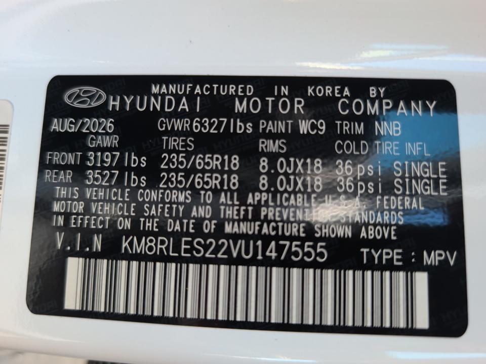 2027 Hyundai PALISADE SEL 7P