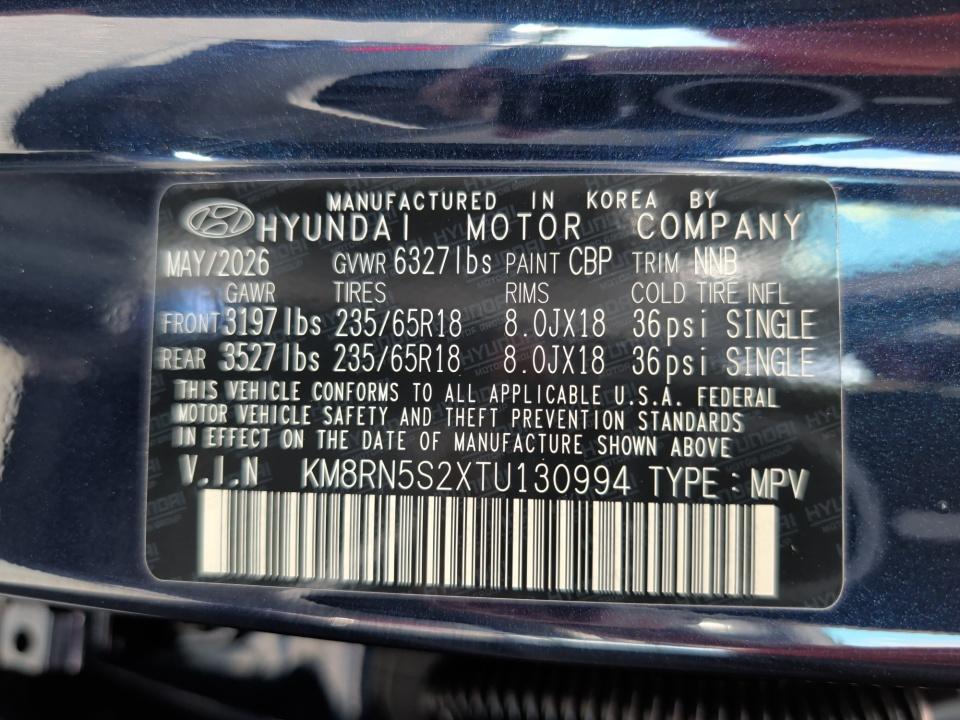 2026 Hyundai PALISADE SEL Premium 7P