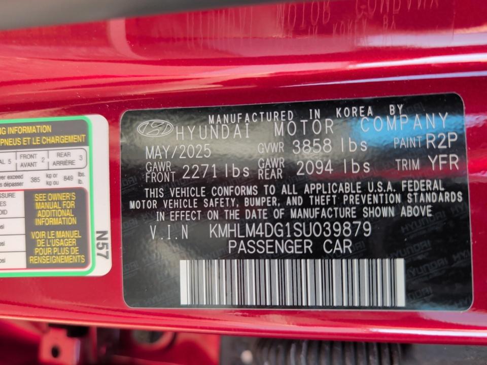 2025 Hyundai ELANTRA SEL Sport