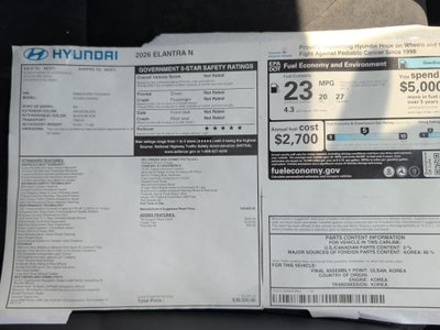 2026 Hyundai ELANTRA N DCT
